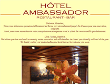 Tablet Screenshot of hotel-ambassador-nyon.ch